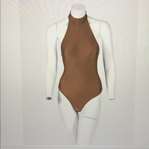 Adult High Neck Thong Back Leotard